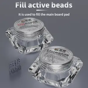 Bilashmart Lanrui CT60/CT80 Active Solder Balls 25K Micro BGA Repair Beads iPhone Android Motherboard Fixing Lead Free Welding Balls