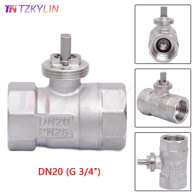 

DN20 Stainless steel electric ball valve two-way valve body internal thread 3/4"