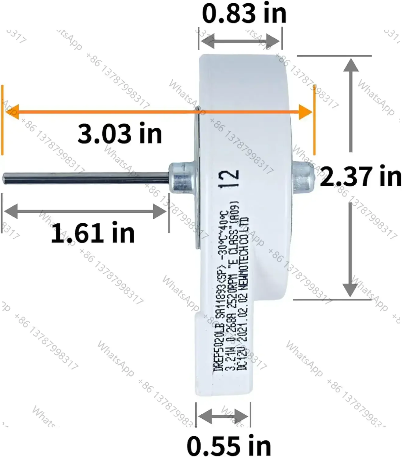DREP5020LB DA31-00146E Motor Fan DREP5 Replacement Part for Sam-sung Refrigerator Replaces AP4136569 1486536 4382206
