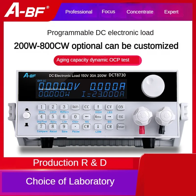 A-BF DC Programmable Electronic Load Meter High-precision Battery Tester Capacity Internal Resistance Load Test 200W/300W/400W