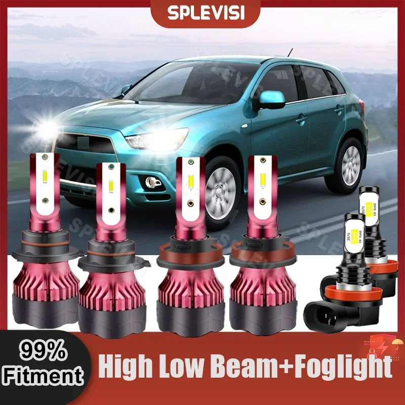 

Upgraded Headlight High Low Light Fog Lamp Bulbs For Mitsubishi RVR 2011 2012 2013 2014 2015 2016 2017 2018 2019 Car Lights