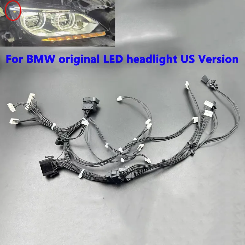 For 2011-14 BMW 6 Series F06 F12 LED Headlight Internal Wiring Harness High-end LED Headlight Wiring Harness Plug and Wire Set
