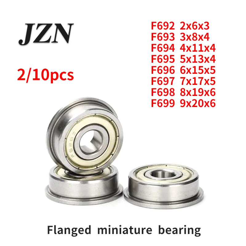 Фланцевые подшипники F692ZZ F693ZZ F694ZZ F695ZZ F695-2RS F696ZZ F696-2RS F697ZZ F698ZZ F698-2RS F699ZZ