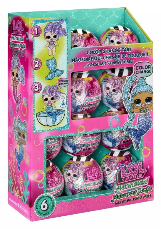 MGA L.O.L Surprise Zeemeermin Makeover Magic Baby Blind Box Anime Figuur Pop Model Speelgoed Verzamel Ornamenten Cadeau