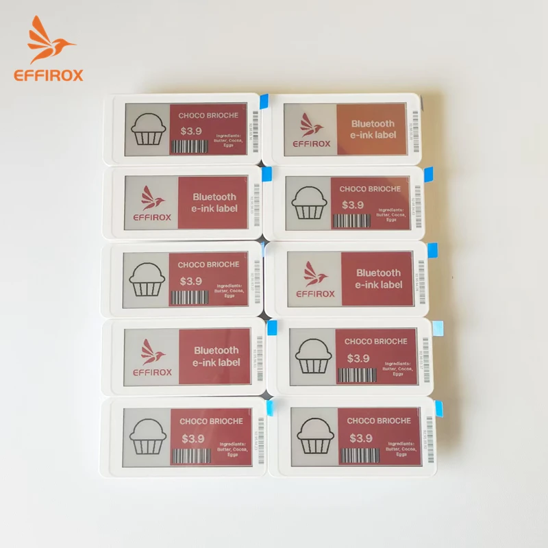 10 pcs 2.9 inch electronic shelf labels bluetooth, effirox bluetooth digital label solution for small shops, No Need Gateway