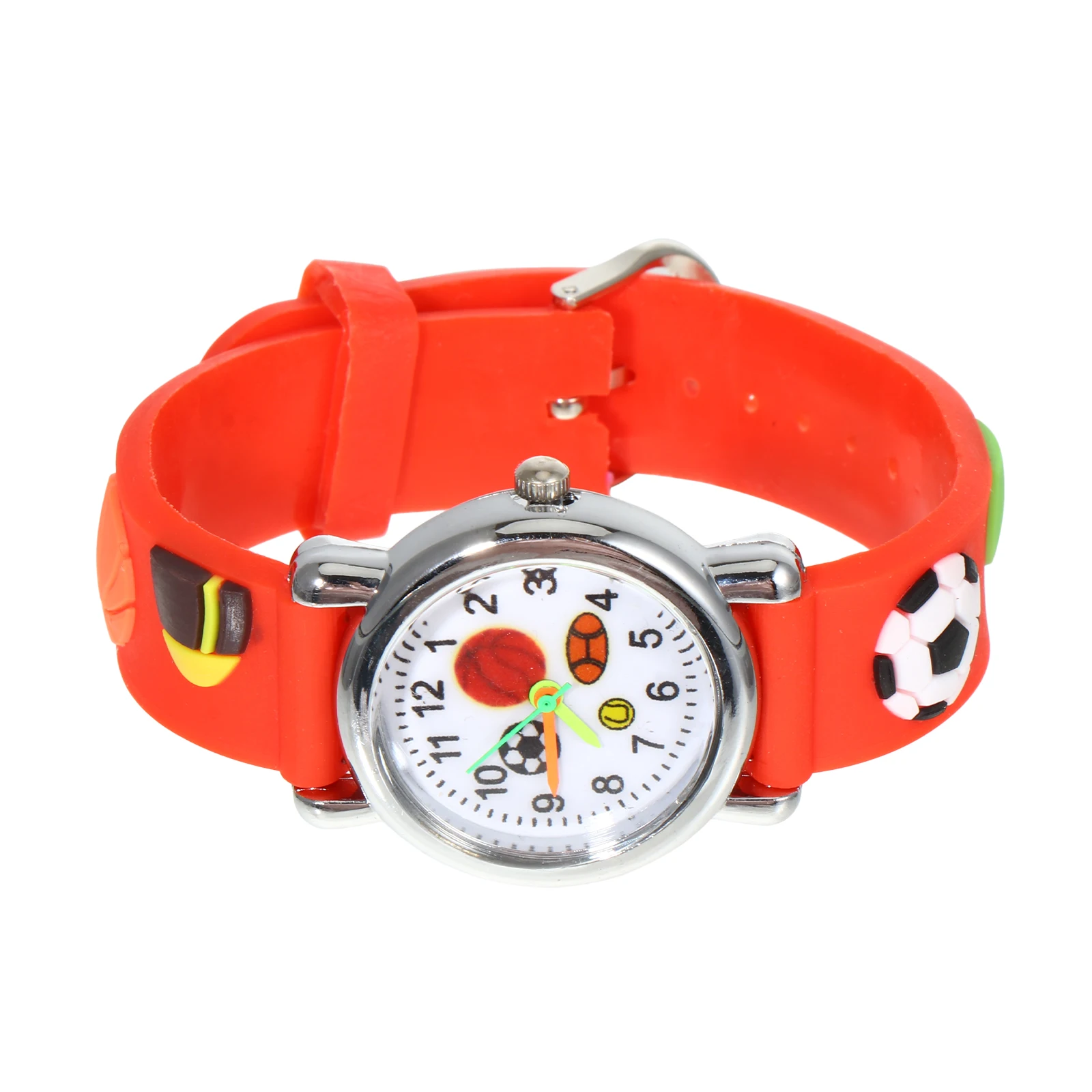Cute 3D Cartoon Kids Watch Comfortable Wrist Band Fun Design Great Holiday Birthday Gift For Children