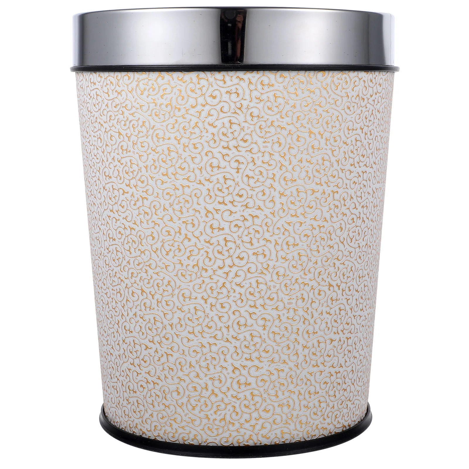 

Chinese Style Trash Can Retro Portable Wastebasket For Bedroom Bathroom Office Household Waste Bin Decorative Garbage