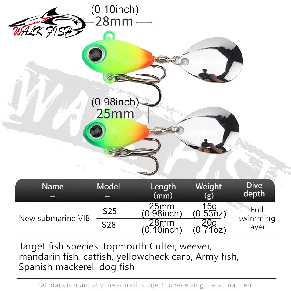 Cuchara giratoria con vibración WALK FISH – para pesca deportiva - imagen 4