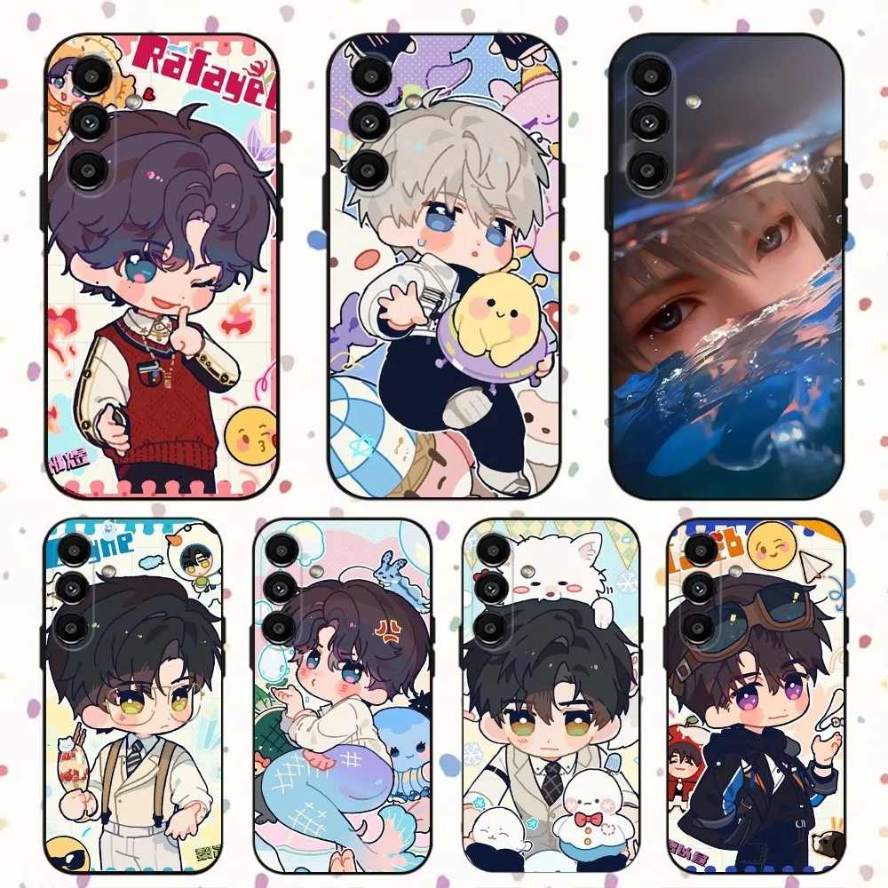 L-Love and Deepspace  Phone Case For Samsung S24,S21,S22,S23,S30,Ultra,S20,Plus,Fe,Lite,Note,10,9,5G Black Soft Cover