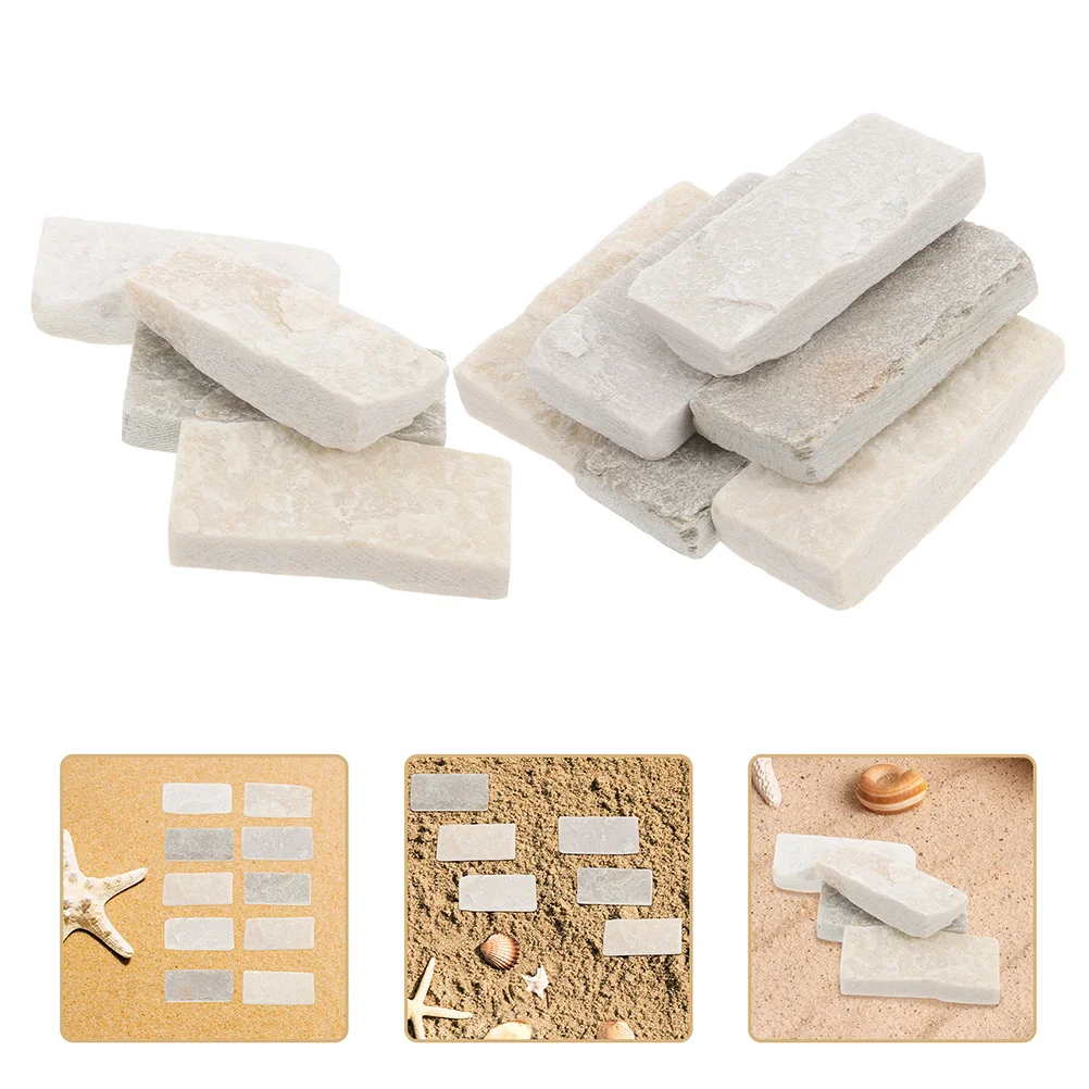 

40Pcs Miniature Simulation Bricks for Sand Table Architectural Decor Realistic Landscape DIY Craft Bonsai Aquarium Terrarium