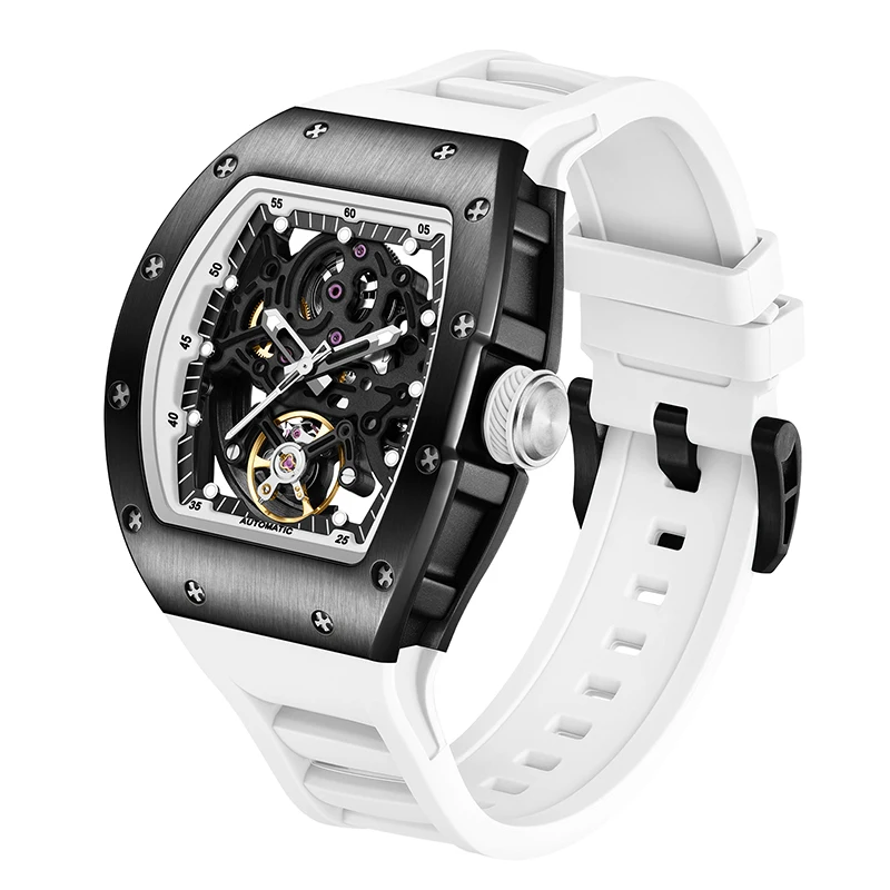 2026 esqueleto automático multifuncional relógio casual relógio mecânico oem logotipo personalizado vários estilos masculinos