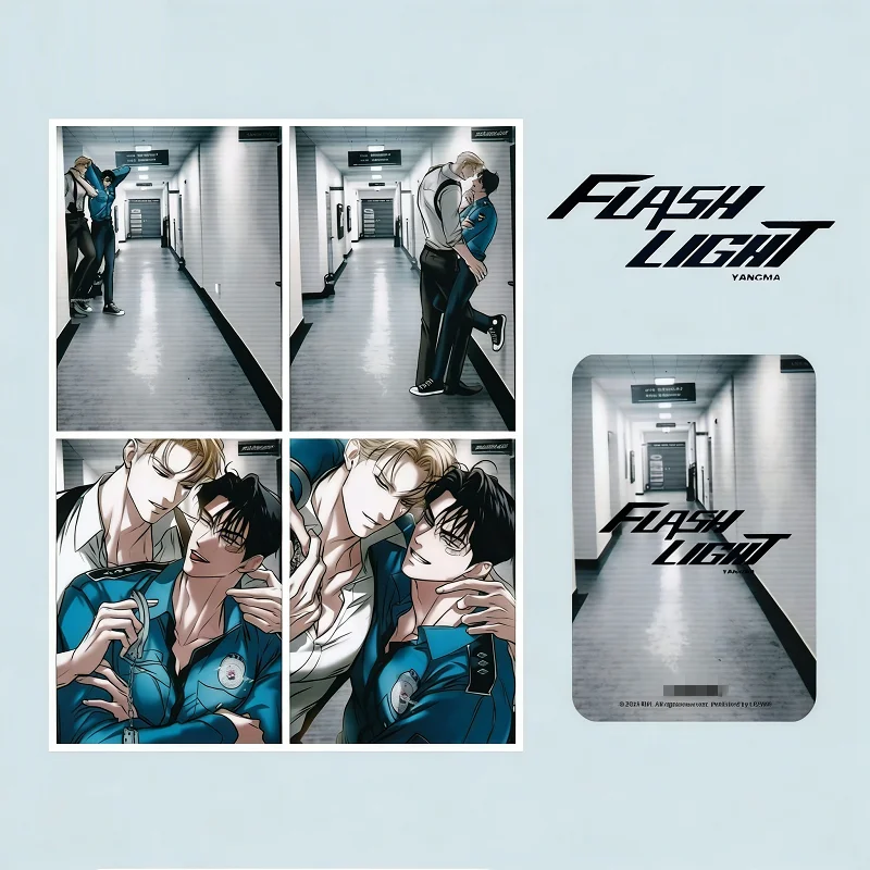 

Набор из 4 фотокарточек Manhwa Lomo: Корейская BL манга, коллекционные карточки с персонажами, сувениры для фанатов