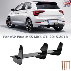 Rear Bumper Diffuser Spoiler Splitters For VW Polo MK5 MK6 GTI 2015-2018 Accessories Auto Exterior Modification Parts Car-style