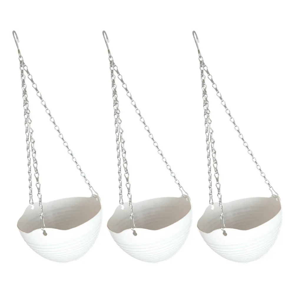 

3 set 3 Sets Hanging Flower Pots Durable Weather Resistant Chlorophytum Flowerpots Wall Plant Pots Space Saving Garden Supplies