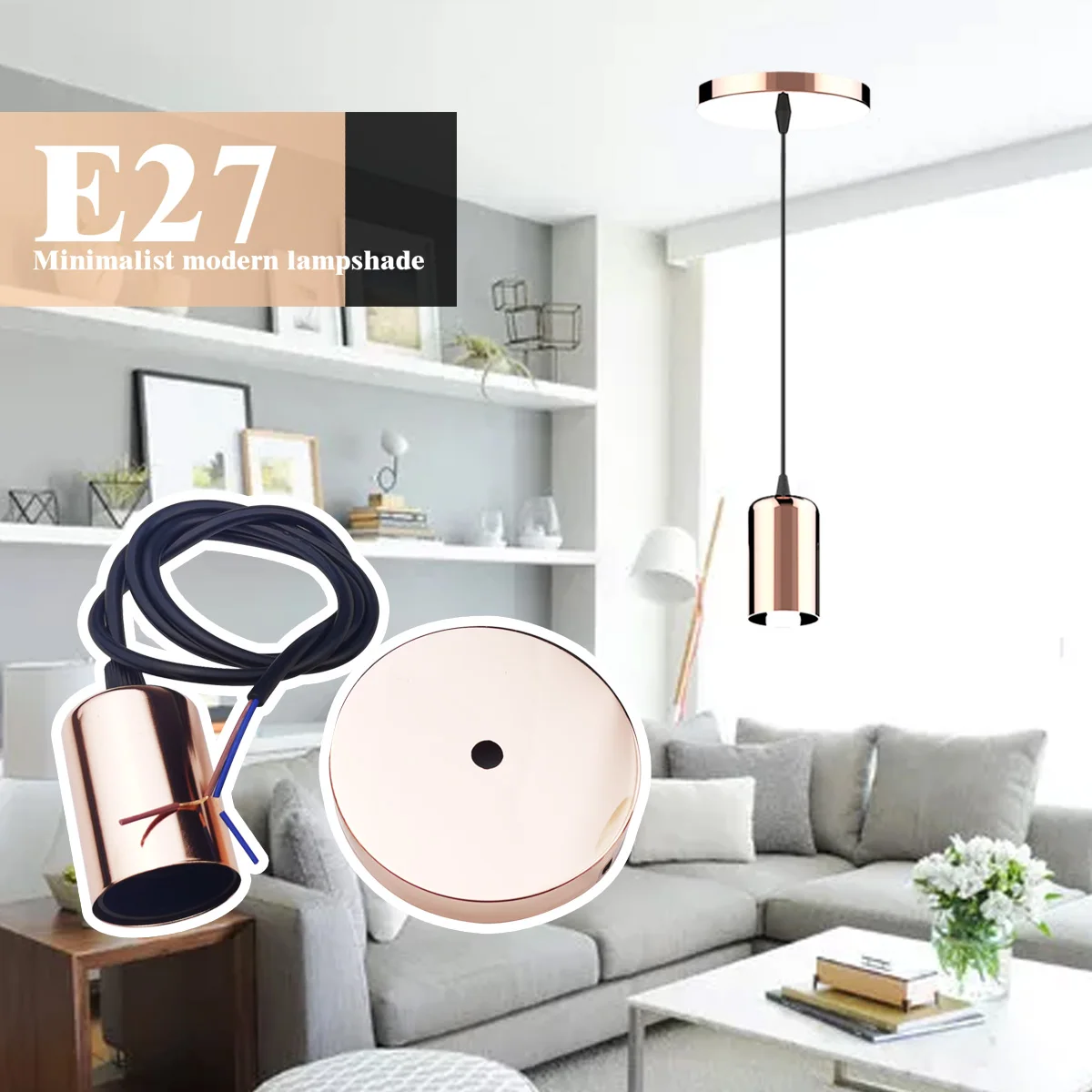 Modern Simplicity Led Base Pendant Lights E27 Lamp Holder Socket 110V 220V Lamp E27 Base for Home Lighting Bulb