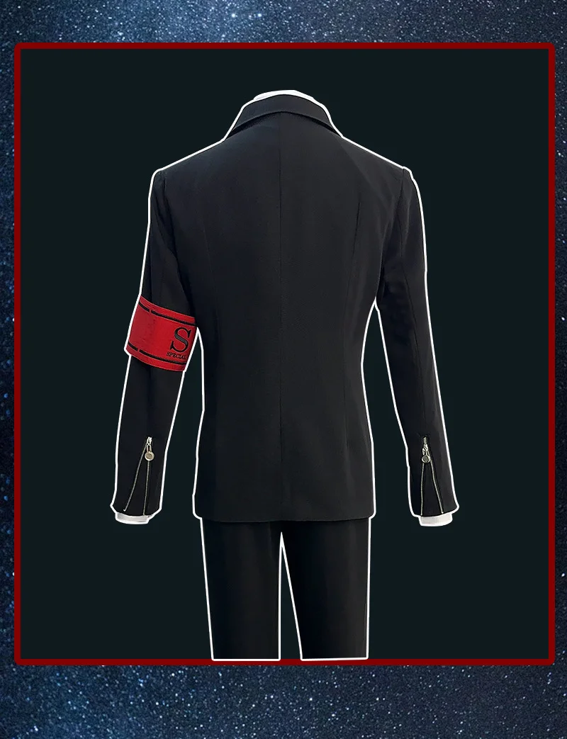 أنيمي ماكوتو يوكي تأثيري حلي Gekkoukan زي المدرسة الثانوية التطريز دعوى السراويل قميص ارتداء اليومي زي تنكر