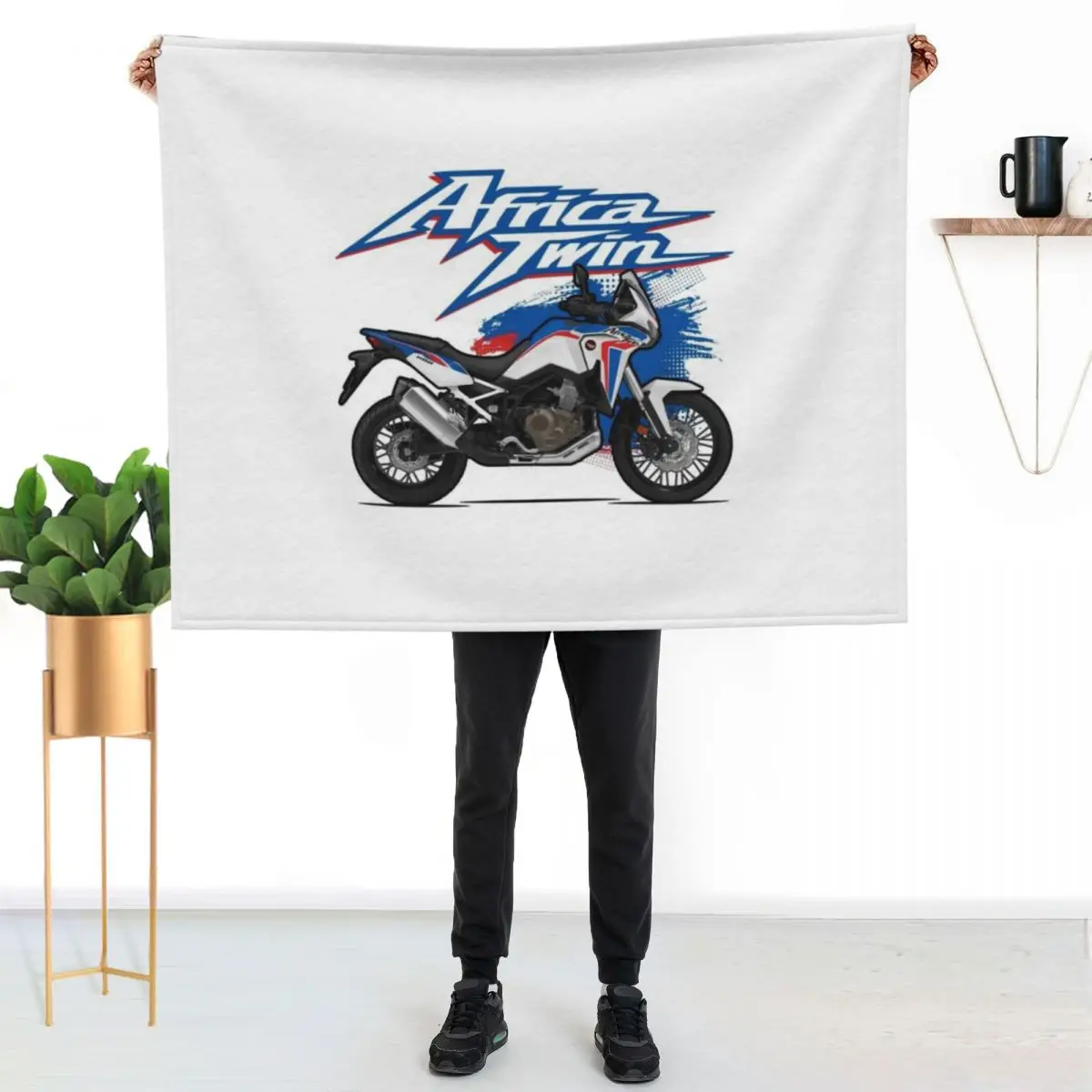 

Africa Twin 1100 Throw Blanket Flannel Fleece Soft Warm Throw Blanket