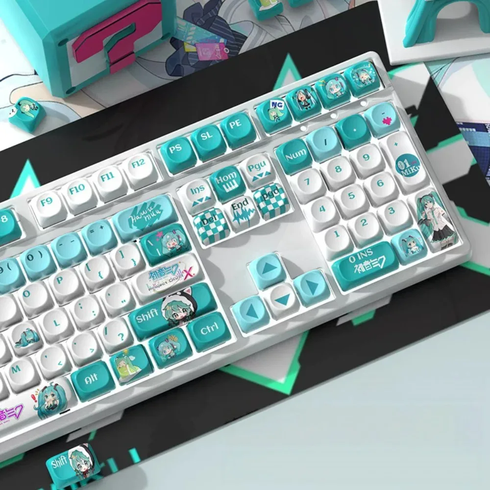 keycaps-hatsune-miku-de-dessin-anime-revetement-par-sublimation-thermique-pbt-hauteur-moa-‌-tige-en-forme-de-croix-‌-composants-de-jeu-pour-clavier-mecanique