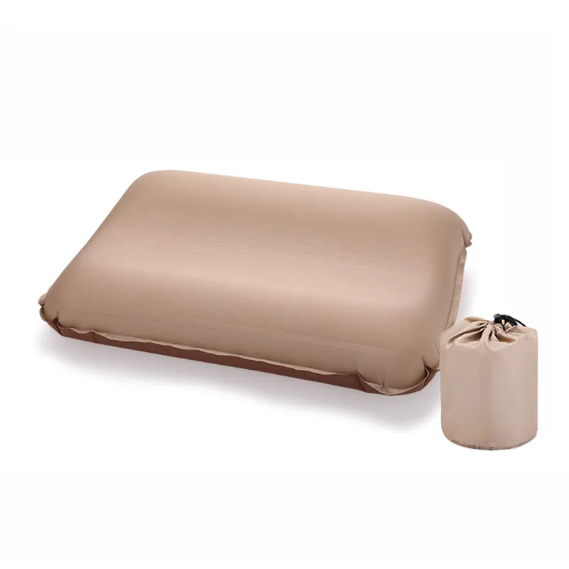 The product can be customized.Self-inflatable pillow outdoor travel camping picnic portable neck guard tent sponge cheese pillow