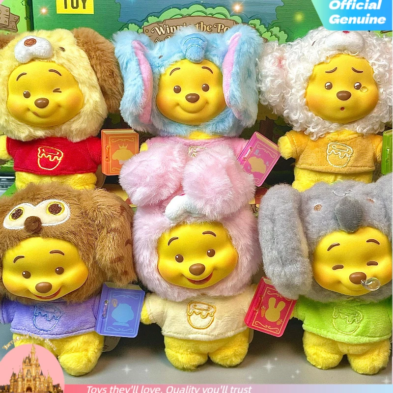 

Натуральная верхняя игрушка Винни-Пух, серия рассказов животных, слепая коробка, кавайный виниловый брелок, загадочная коробка, аниме-фигурка, подарки на день рождения