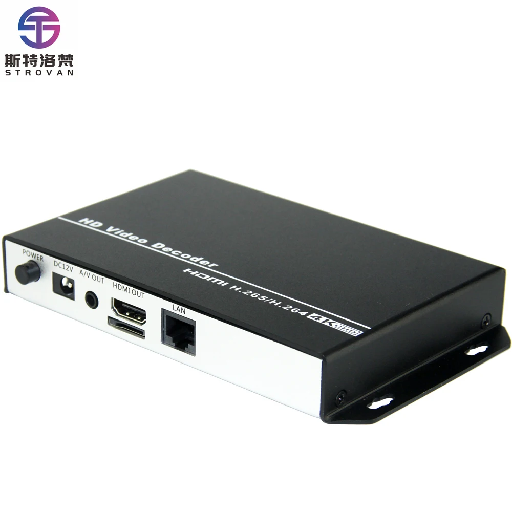 

H.265 H.264 HEVC UHD 4K*2K 3840x2160P 60FPS HDMI VGA IP 1080P HD Video Decoder