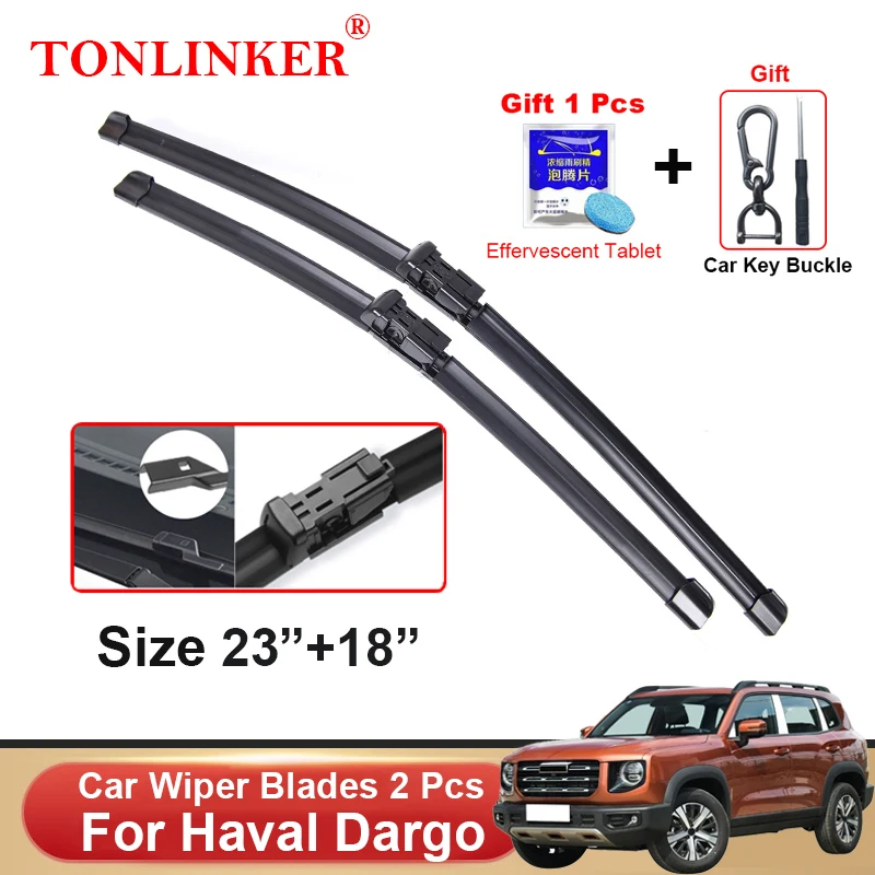 

TONLINKER Car Wiper Blades For Haval Dargo 2022 2023 2.0 GDIT DCT Car Accessories Front Windscreen Wiper Blade Brushes Cutter