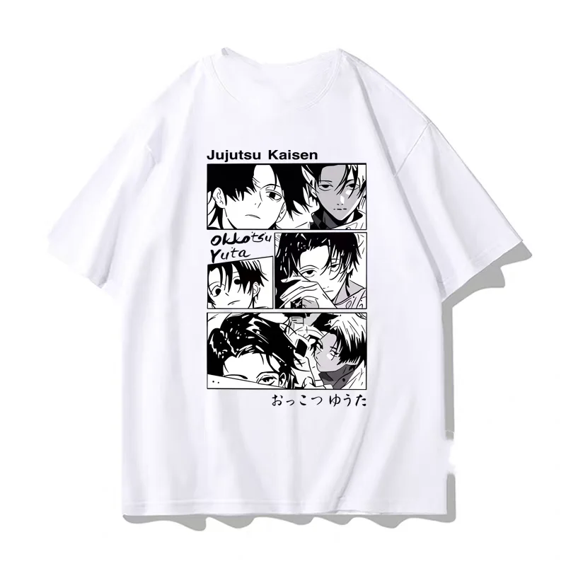 جديد Jujutsu Kaisen تي شيرت الصيف التجفيف السريع قصيرة الأكمام تي شيرت الرجال موضة أنيمي ثلاثية الأبعاد تي شيرت مطبوع فضفاض تي شيرت غير رسمي #2