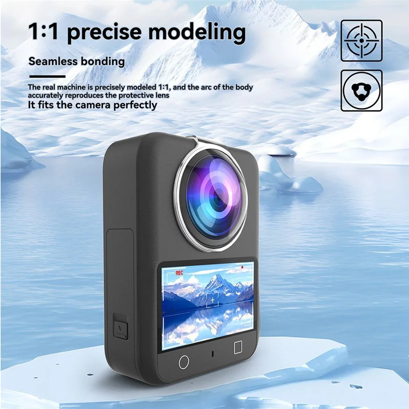 【2025 NEWLY】For DJI OSMO 360 Panoramic Camera Lens Protector Silicone Lens Cover Anti-Collision Anti-Scratch Protective Cover