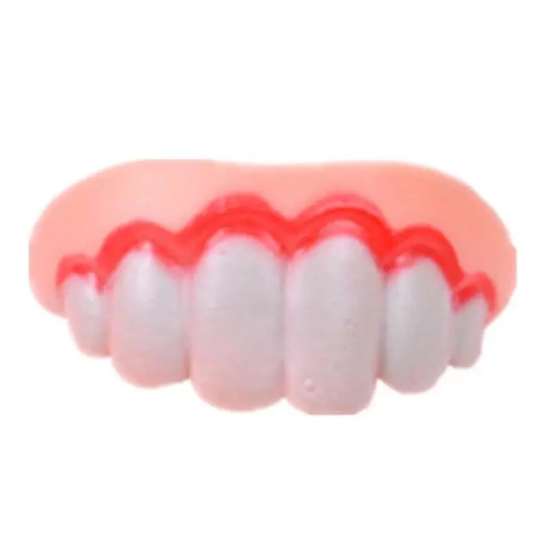 False Teeth For Dog Funny Dentures Pet Decorating Supplies Tricky Dentures Halloween Cosplay Humans And Vampires Toys