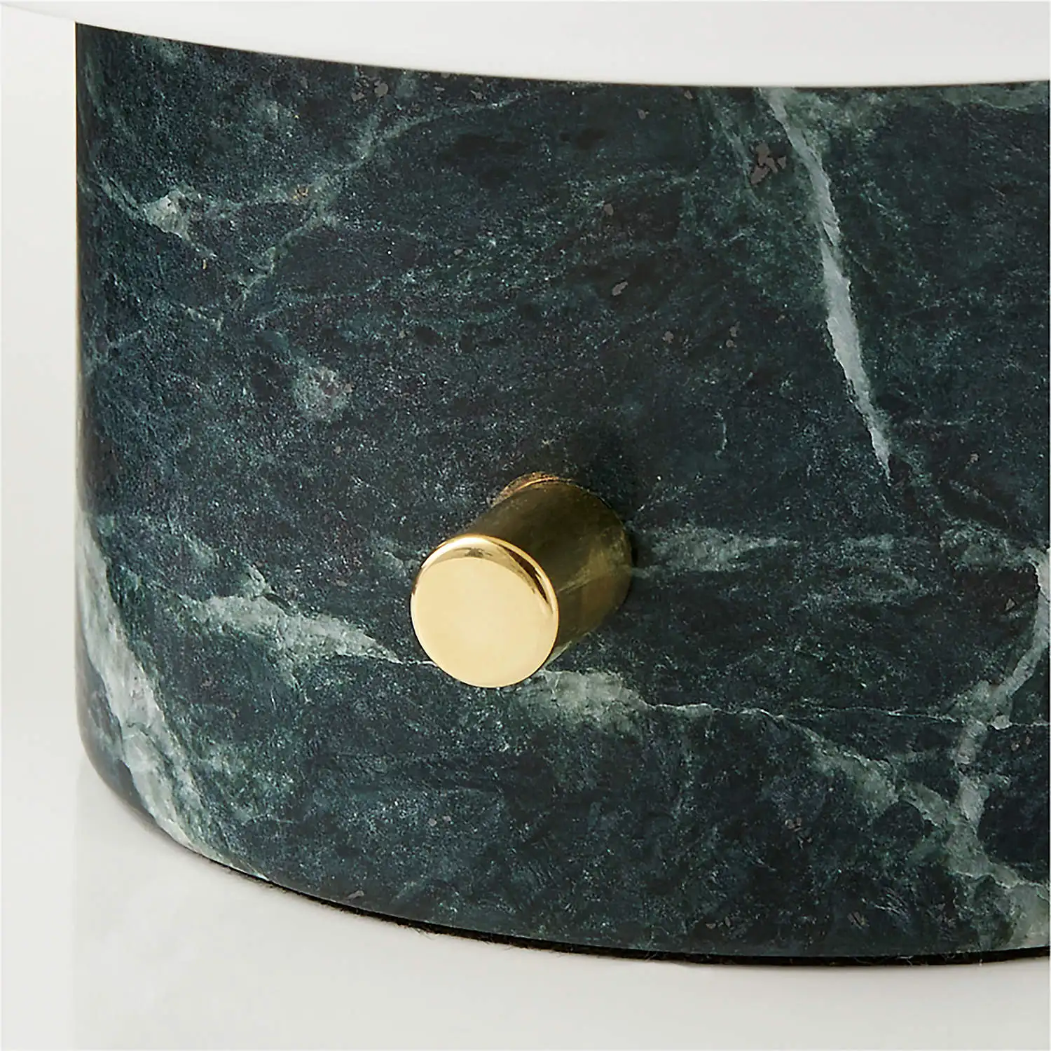 Sh pedra nórdico pós-moderno pedra natural decoração de mármore lâmpada de mesa de mármore verde com tons de vidro opalina branca