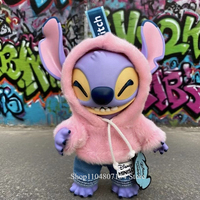Miniso Stitch Genz Street Series Blind Box Vinyl Face Blind Box Pendant Collectible Cute Backpack Pendant Keychain Birthday Gift