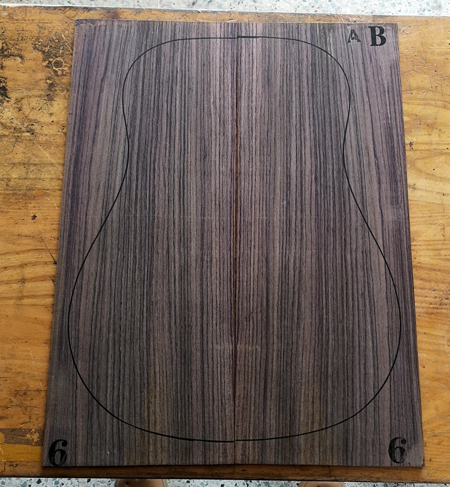AB/B guitar back/side board All-Solid acoustic Guitar making material accessories Solid Woods