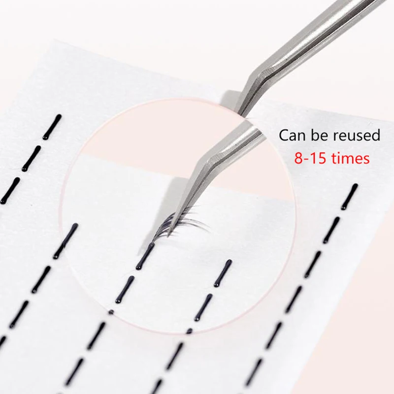 شريط لاصق مقاوم للماء ، شريط غراء خالي من الأهداب ، غراء رموش ذاتي اللصق ، أدوات مكياج مضادة للحساسية ، المنزل يوميًا ، 40: ay ،