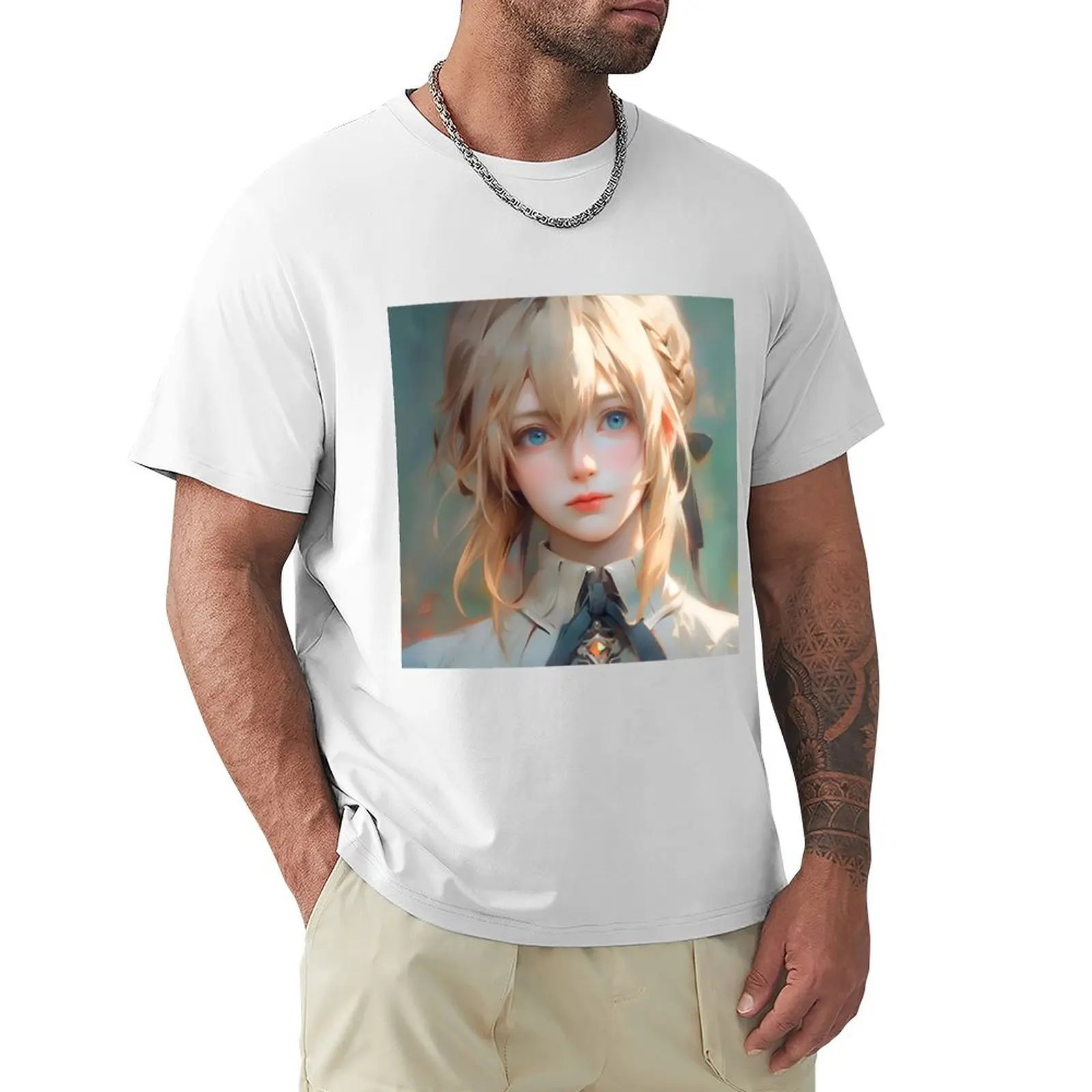 

Alice SAO Cute Anime Girl – Oil Painting Style T-Shirt anime cute clothes blanks customs mens graphic t-shirts anime