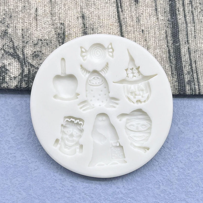 Halloween Ghost Silicone Sugarcraft Mold Resin Tools Cupcake Baking Mould Fondant Cake Decorating Tools