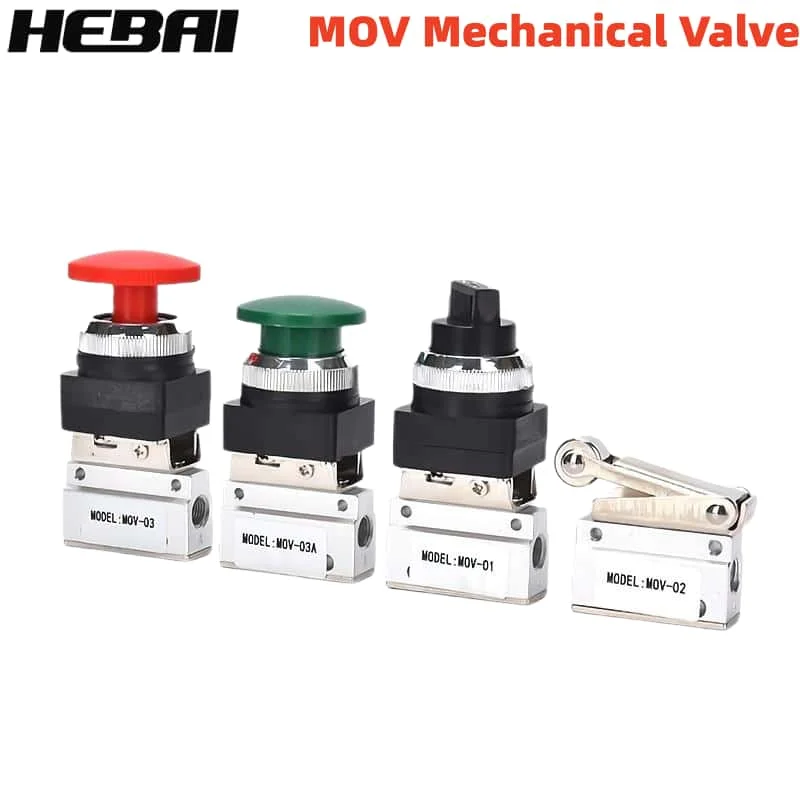 

Pneumatic Component MOV Series Aluminum alloy valve body Pneumatic Control Valve Mechanical Valve for Automation Equipment