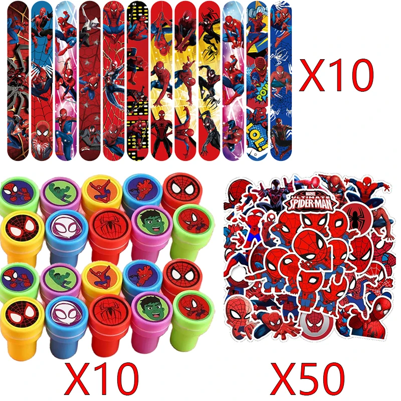 Spiderman feestartikelen inclusief armbandstickers cadeauzakje sleutelhanger rietjes uitblaasbaar voor jongens verjaardag SpiderMan feestdecoratie