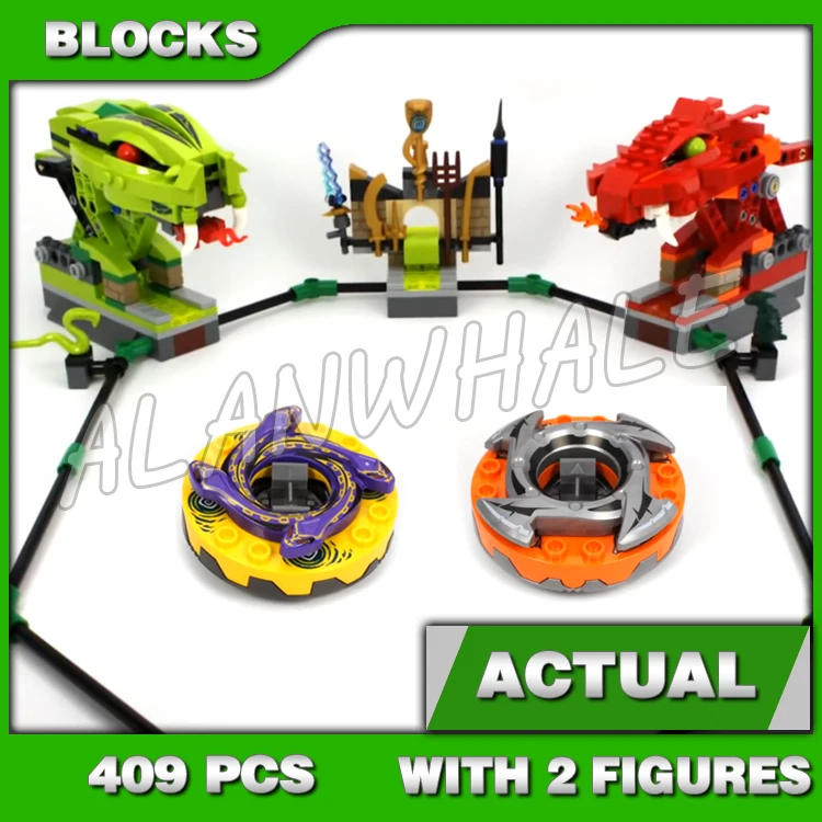 Ensembles de blocs de construction de salle de bataille de dragon spinner, puzzle de construction, compatible avec le modèle, 409 pièces, DownloAsh233, 9758