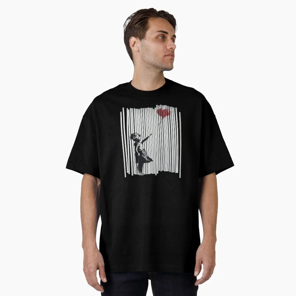 Hey!  I Fixed It! Banksy Shredded Balloon Girl Casual T-Shirt Men's and Women's Luxury Brand Top