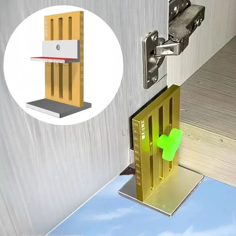 10-100 мм напольный зажим для двери шкафа, специальный монтаж, подъемный приспособление, панель шкафа, быстрая установка, фиксирующая поддержка, монтажный зажим