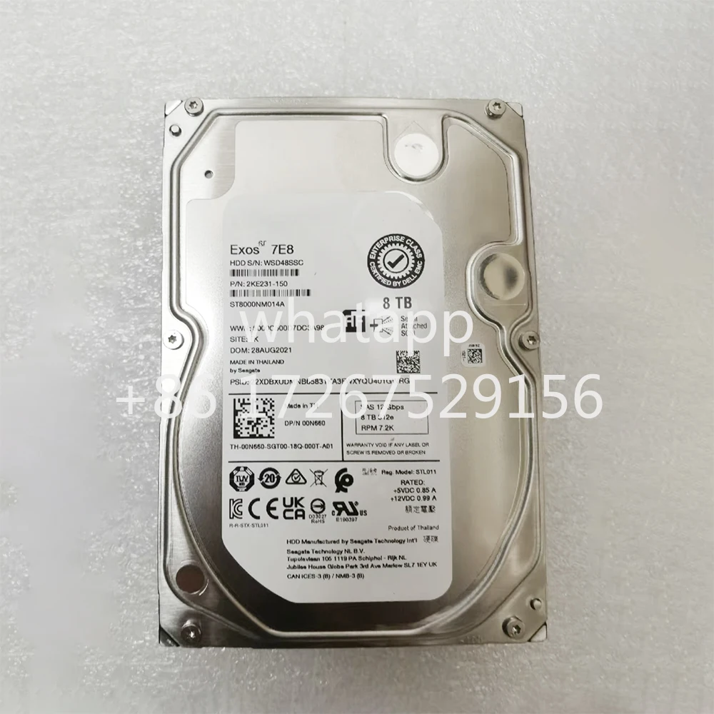 8TB SAS 3.5'' 12G 00N660 ST8000NM014A Server Hard Drive HDD