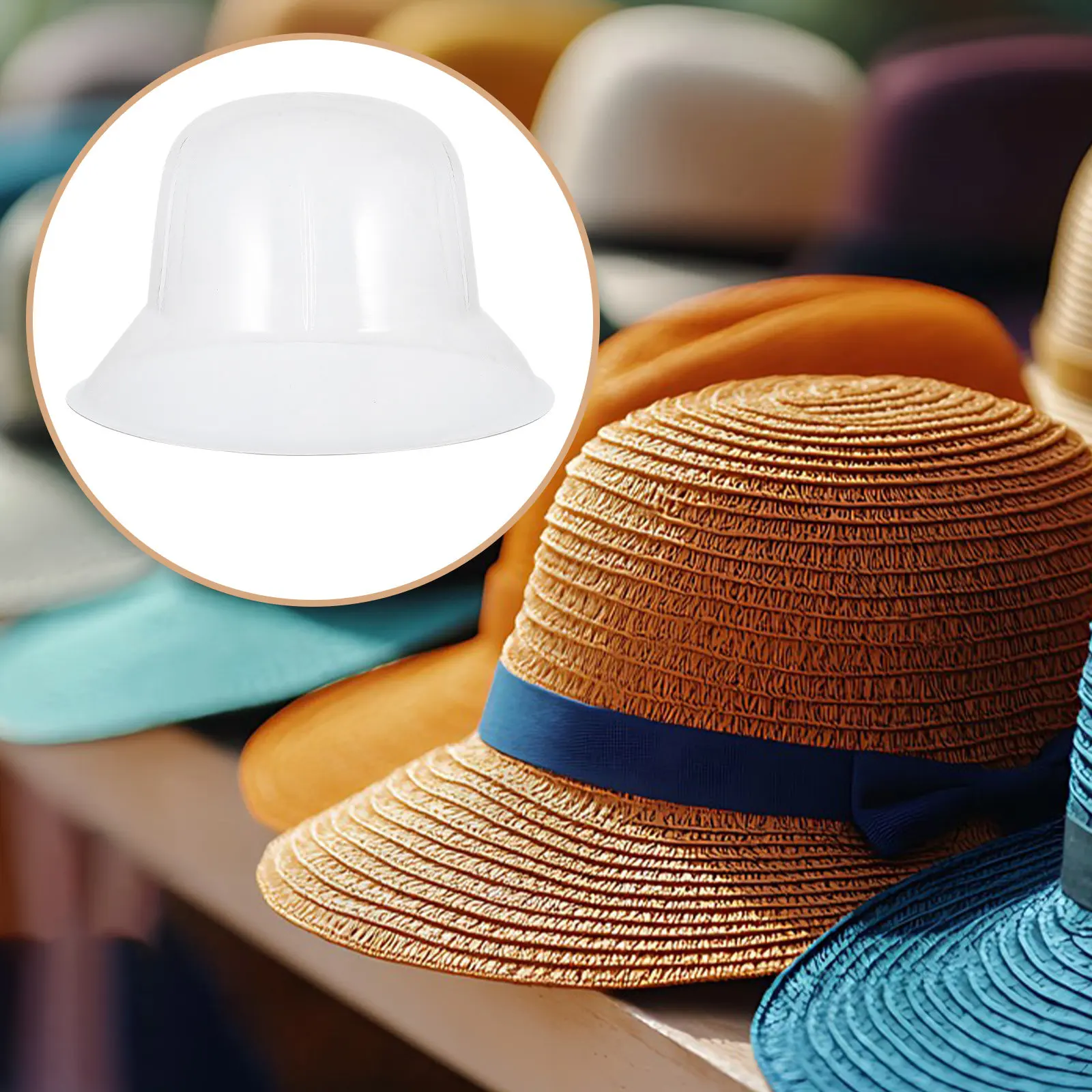 Hat Holder Display Stand 5pcs – Shape-Preserving Insert for Bucket Hats & Fedoras, Space-Saving Organizer
