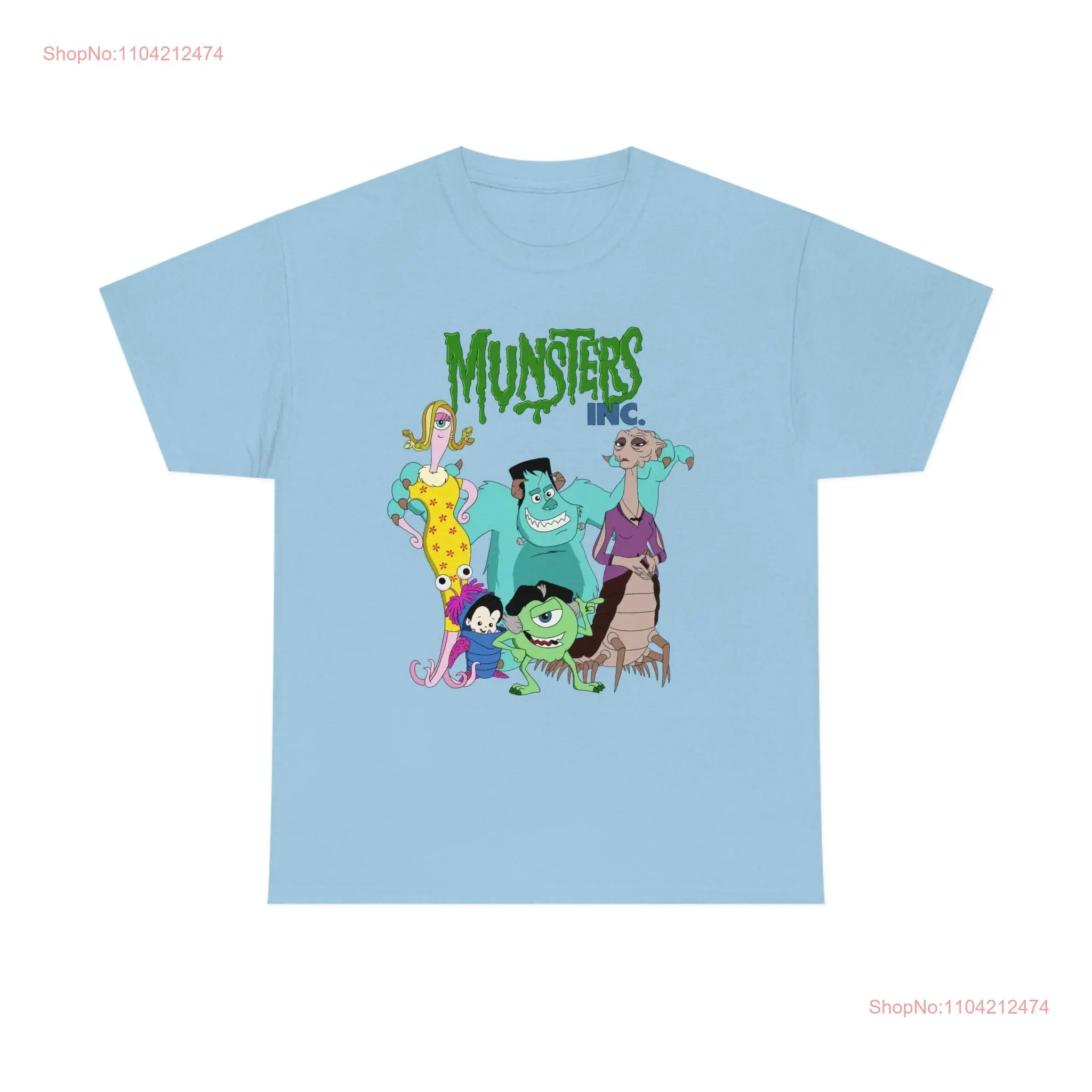 Munsters Inc Heavy Cotton T Shirt long or short sleeves