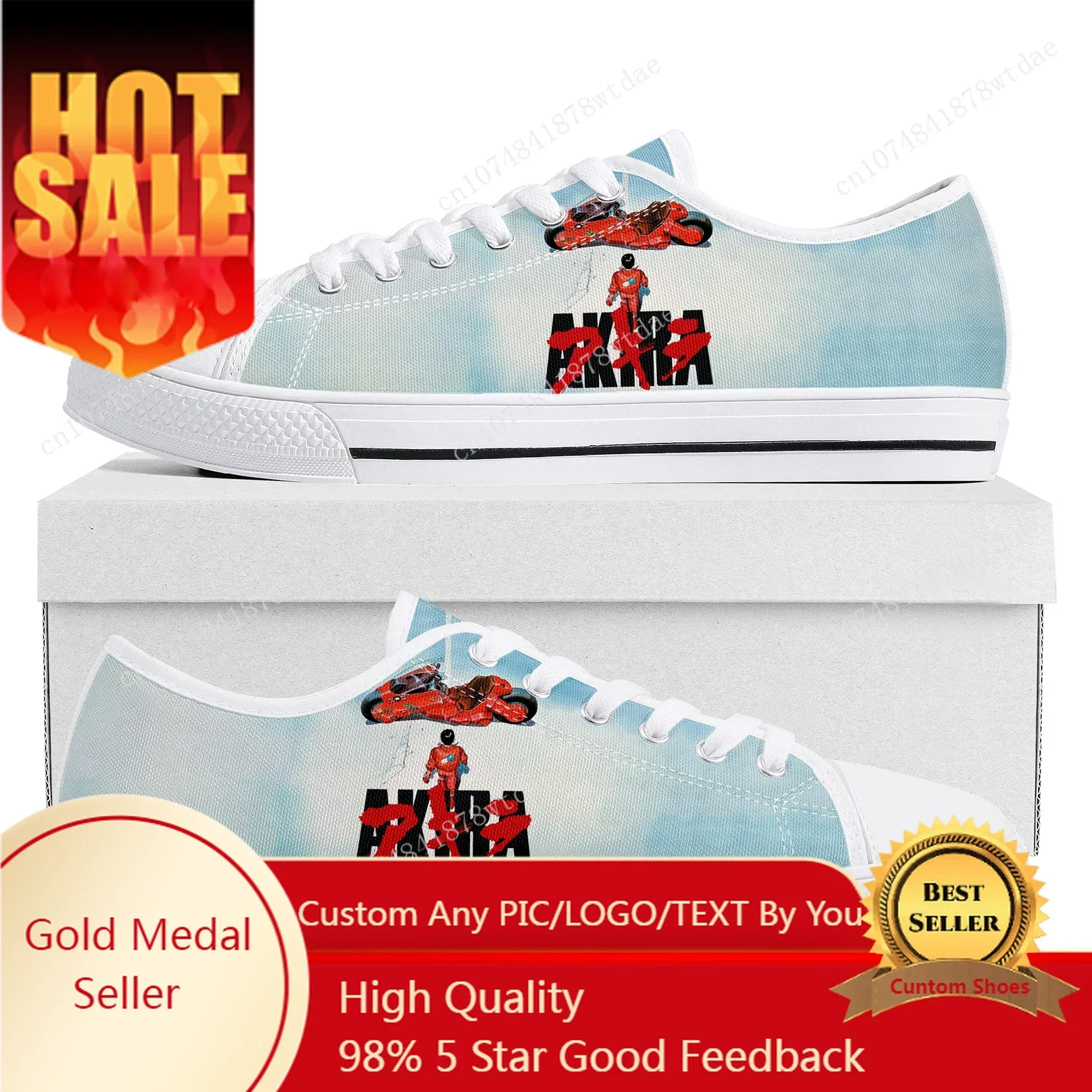

Akira Synthwave Low Top Sneakers Womens Men Teenager High Quality Canvas Sneaker Couple Fashion Classic Comics Custom Made Shoes