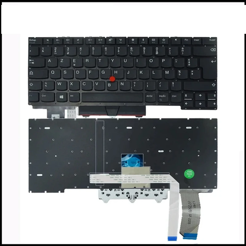 Azerty FR คีย์บอร์ดฝรั่งเศสสำหรับ Lenovo ThinkPad E14 R14 Gen1รูปแบบ Gen2 S3ไม่มี backlit