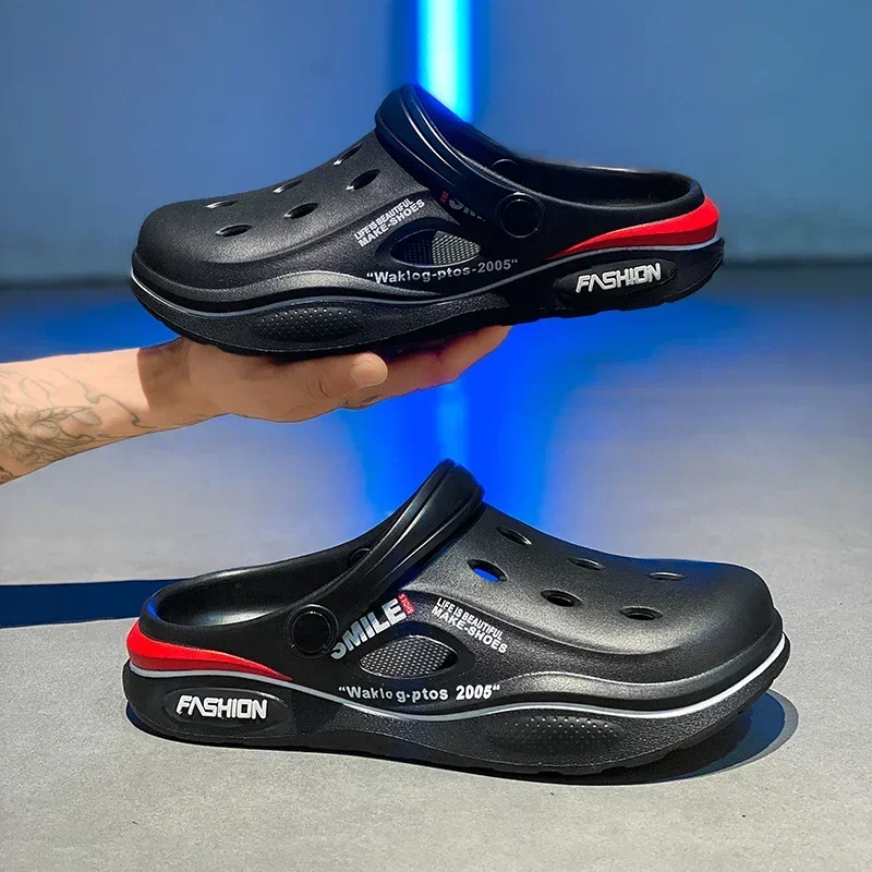 

Fashion EVA Men Slippers with Arch Support Waterproof Garden Shoes for Men Clogs Summer Men Sandals Outside Beach Shoes