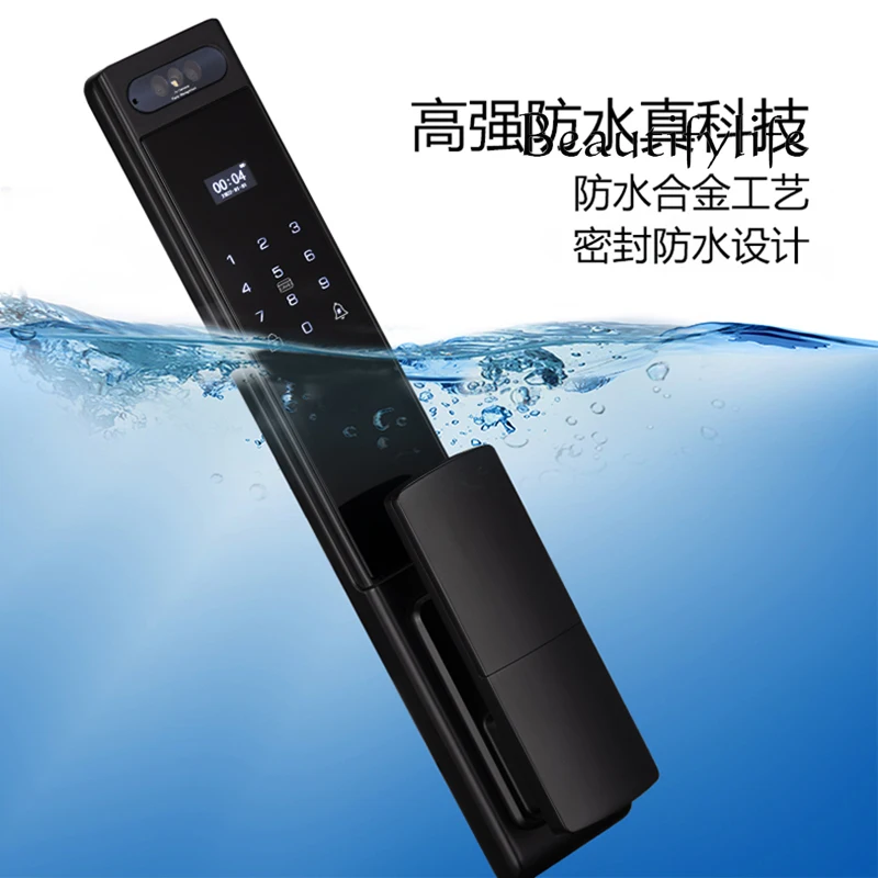 Waterproof smart lock facial recognition Waterproof smart door lock Sunscreen  temperature resistant and anti-theft door lock