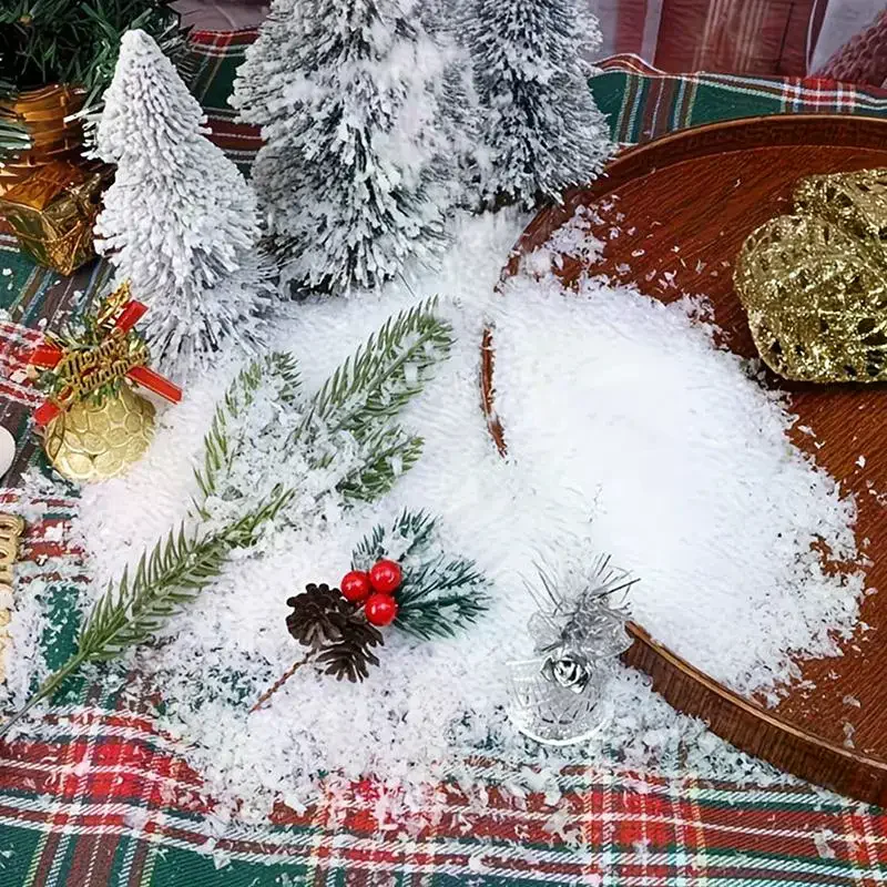 Artificial Fake Snow Powder, Snowfall Powder, Artificial Snow For Film And Television, Christmas Decor Winter Holiday Party DIY