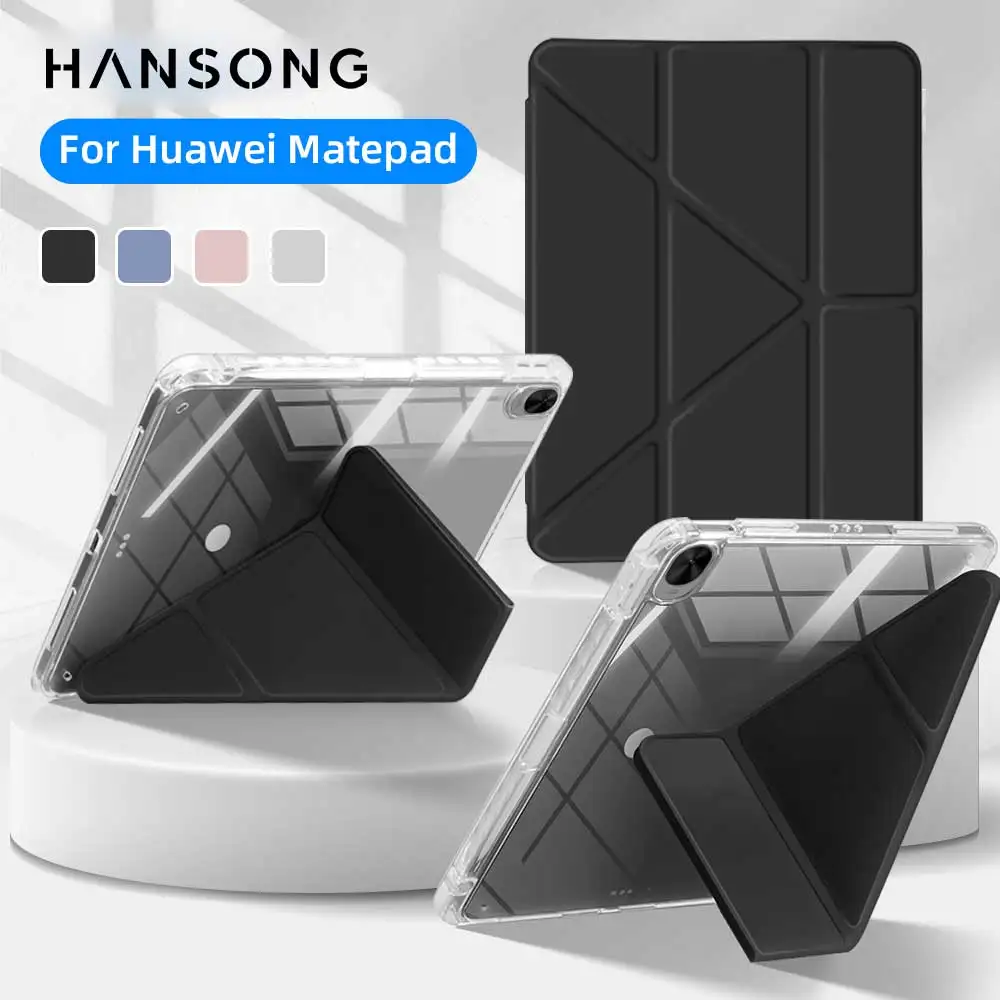 

Складной чехол Y для Huawei Matepad 11.5S Mate Pad 11,5 дюймов, прозрачный чехол для планшета Mate Pad SE 11 дюймов с гнездом для карандаша