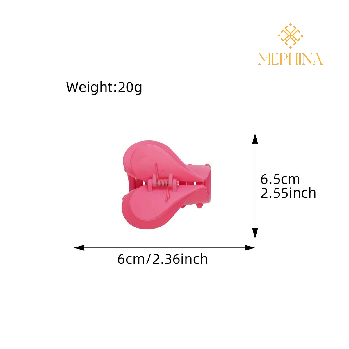 MEPHINA Doppelschichtige Haarklammern, Herz-Haarklammern, bunte Haarklammer, einfache Haarspange, edles Haarklammer-Zubehör für Frauen